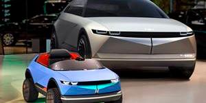 현대차, 전기차 콘셉트카 '45' 디자인 활용해 어린이 전동차 제작 