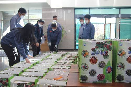 한화 충청지역에서 봉사활동, 금춘수 "지역주민에게 힘 되기를"