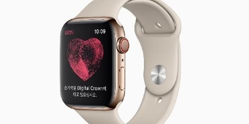 애플워치, 심전도 측정과 부정맥 알림기능을 한국에서도 제공 