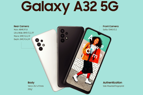 삼성전자 보급형 5G스마트폰 갤럭시A32 5G 공개, 가격 37만 원대