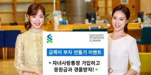SC제일은행, 입출금통장과 적금 새 고객에게 응원금과 경품 주는 행사