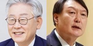 대선 양자대결 여론조사, 윤석열 43.8%로 이재명 34.1%에 앞서