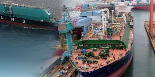 국내 조선사 1분기 수주는 작년의 10배, 수주 점유율도 절반 넘겨