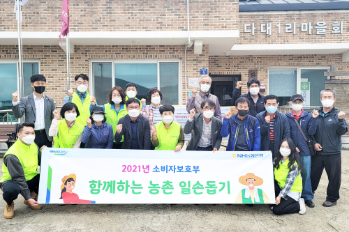 NH농협은행 임직원, 경기도 자매결연 농가 찾아 일손돕기 봉사활동