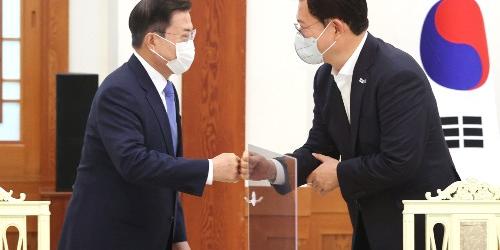 문재인 “유능과 단합 필요”, 송영길 “정책에 당의 의견 반영돼야”