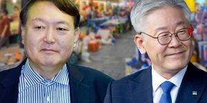 다음 대선후보 적합도, 윤석열 31% 이재명 25.8% 오차범위 접전
