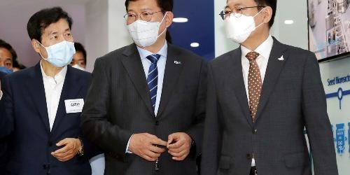 민주당 삼성바이오로직스 방문, 송영길 “한미 백신 파트너십 뒷받침”