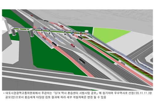 경기용인플랫폼시티에 경부고속도로와 GTX 용인역 환승체계 추진