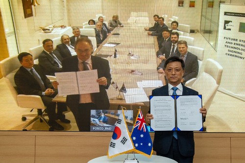 포스코 호주 로이힐과 수소환원제철 구축에 협력, 김학동 "탄소중립"