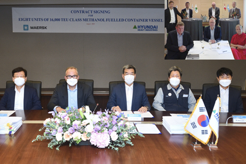 한국조선해양, 세계 최초 대형 메탄올추진선 8척 1조6400억 규모 수주