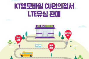 KT엠모바일, LTE 알뜰폰 유심을 편의점 CU 매장에서 판매