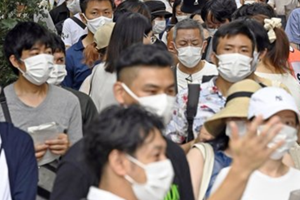 일본 코로나19 하루 확진자 8234명으로 줄어, 중국 해외유입만 36명
