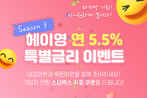 신한은행, 주택청약통장 가입 20대고객 대상 최고 5.5% 적금 내놔