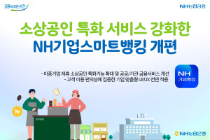 NH농협은행 NH기업스마트뱅킹 개편, <a href='https://www.businesspost.co.kr/BP?command=article_view&num=275803' class='human_link' style='text-decoration:underline' target='_blank'>권준학</a> "원스톱 기업금융"