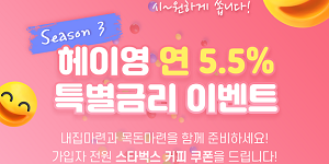 신한은행, 주택청약통장 가입 20대고객 대상 최고 5.5% 적금 내놔 