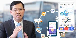 신한카드 모바일앱을 생활플랫폼으로, 임영진 방탄소년단 앞세워 승부