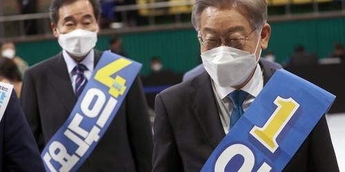 민주당 전북 경선에서 이재명 과반 득표, 김두관 사퇴하고 이재명 지지