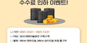 메리츠증권, 마이크로 원유‧지수 해외선물 수수료 인하행사 연말까지 