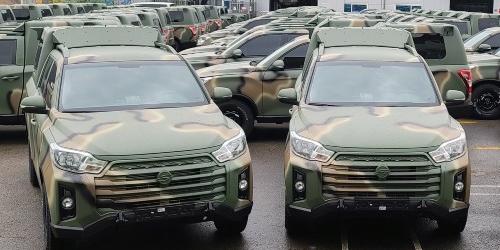 쌍용차, SUV 주력상품 '더 뉴 렉스턴 스포츠'를 군 지휘차량으로 공급