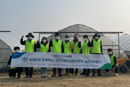 농협경제지주 임직원 강원도 농가 일손 도와, 장철훈 “사회적 책임”