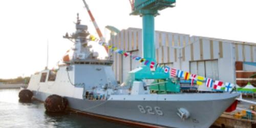 현대중공업, 해군의 7번째 2800톤급 호위함 ‘천안함’ 진수식 열어