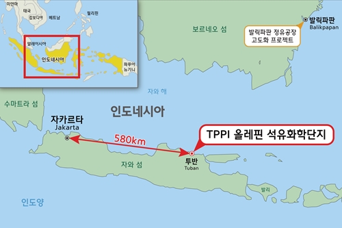 삼성엔지니어링 현대엔지니어링, 인도네시아 석화단지 기본설계 수주