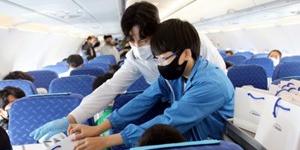 에어부산 진로체험 무착륙 학습비행에 학생 4천 명 참여해 인기