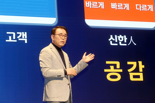 신한금융 경영슬로건 '돌파 2022 리부트 신한', <a href='https://www.businesspost.co.kr/BP?command=article_view&num=337349' class='human_link' style='text-decoration:underline' target='_blank'>조용병</a> "셀프 리더십"