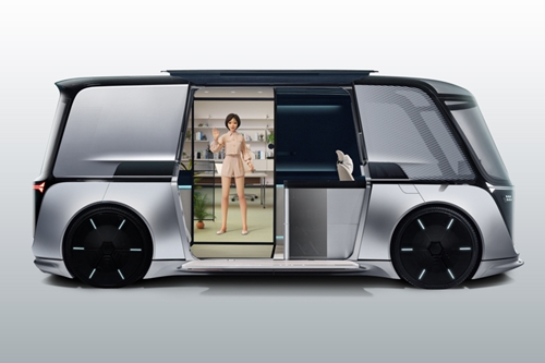 LG전자, 자율주행차량 콘셉트모델 'LG옴니팟' 실물 처음 공개
