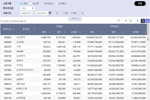 [증시 돋보기] 개인투자자 순매수 1위 삼성전자, 2위 삼성SDI