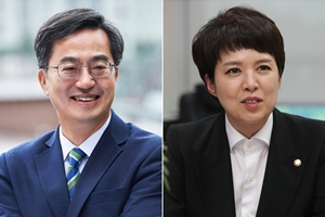 경기지사 <a href='https://www.businesspost.co.kr/BP?command=article_view&num=322825' class='human_link' style='text-decoration:underline' target='_blank'>김동연</a> 김은혜 박빙, 서울시장 <a href='https://www.businesspost.co.kr/BP?command=article_view&num=349564' class='human_link' style='text-decoration:underline' target='_blank'>오세훈</a> <a href='https://www.businesspost.co.kr/BP?command=article_view&num=270135' class='human_link' style='text-decoration:underline' target='_blank'>송영길</a>에 크게 앞서