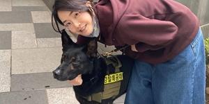 김건희 경호견과 찍은 사진 공개, 윤석열 취임식 이전 공개 행보 시사