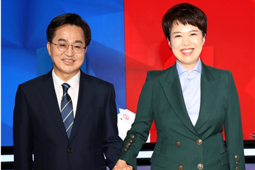 누가 덜 나쁜가, 최대 승부처 경기지사 선거 김은혜 김동연 난타전