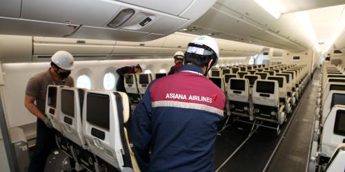 아시아나항공, '화물기 운용' A350 항공기 다시 여객기로 전환