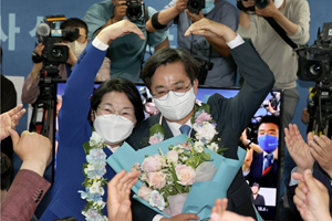 경기지사 신승 김동연 “민주당 개혁 씨앗”, 김은혜 “최선 다했으나 부족”