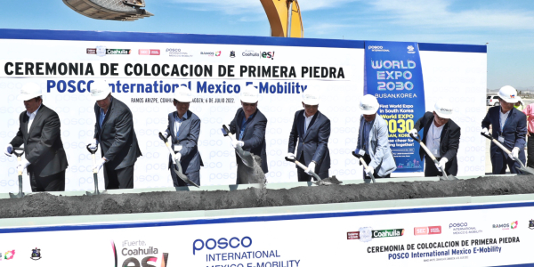 포스코인터내셔널 멕시코 전기차부품 공장 착공, 6천억 물량 사전 수주