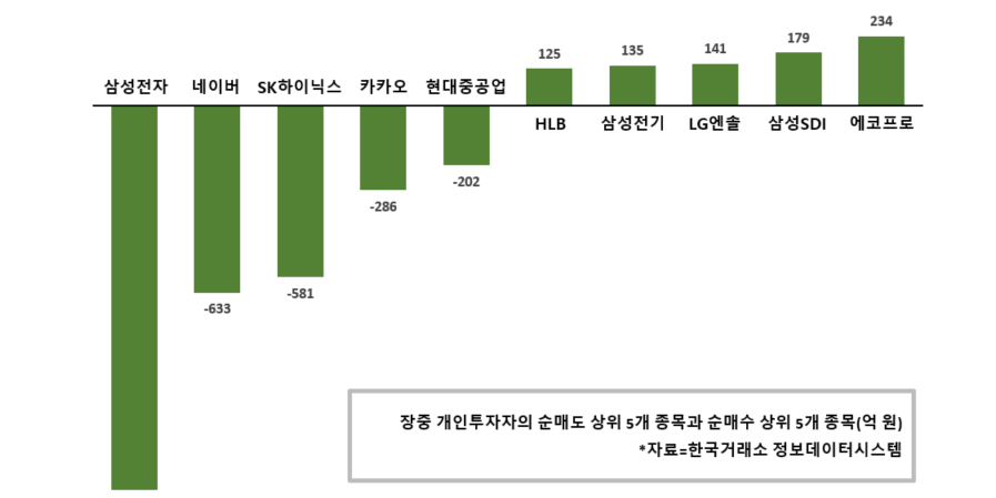 [증시 돋보기] 개인투자자 3일 만에 삼성전자 담아, 기아 현대차는 던져