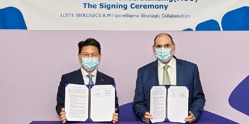 롯데바이오로직스, 미국 바이오의약품 공장 증설 위해 머크와 협력