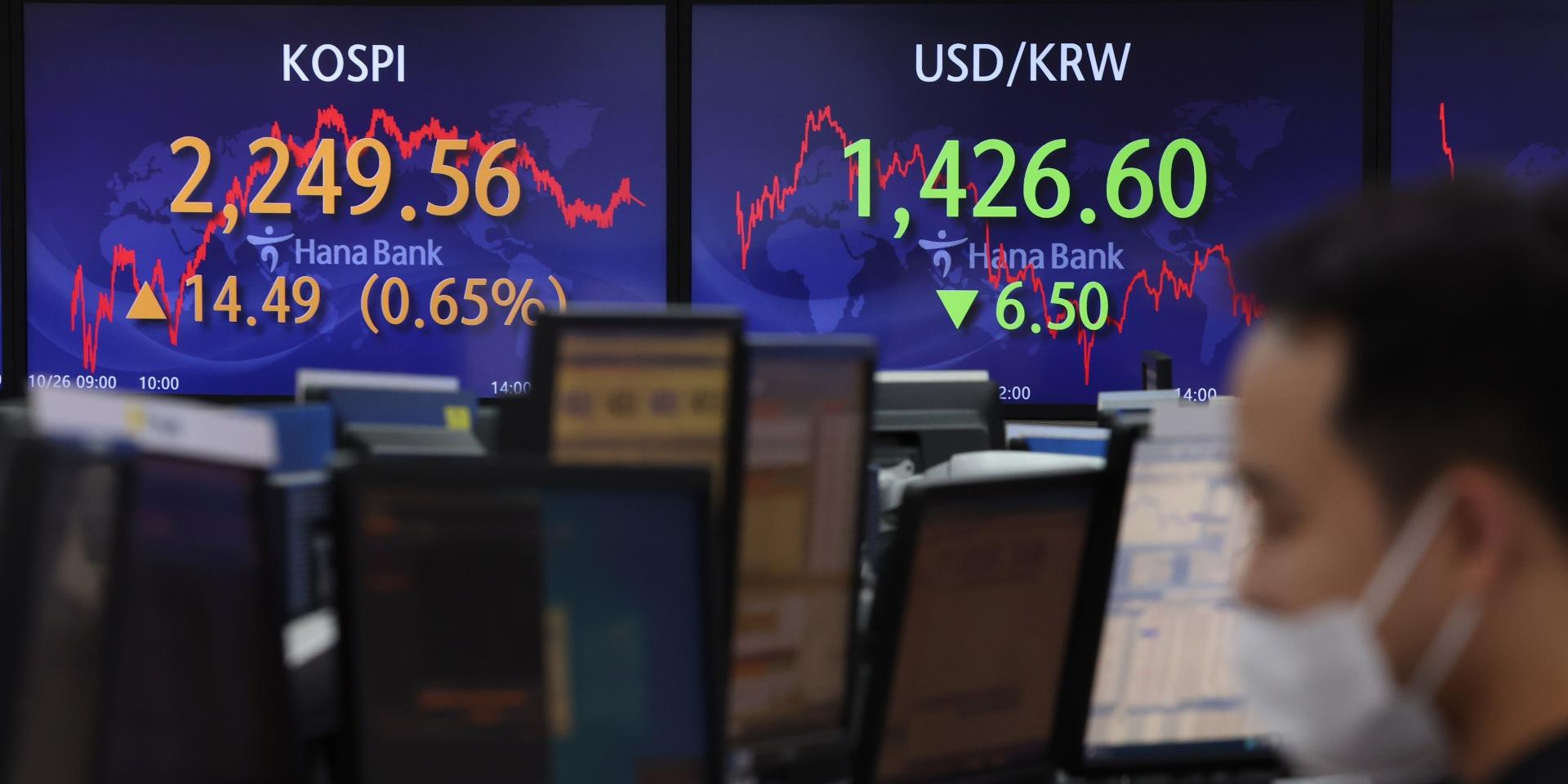 코스피 외국인 매수세에 강보합 마감, 코스닥은 3거래일 만에 하락