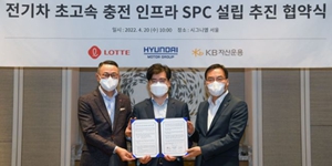 롯데와 현대차 전기차 충전인프라 공동 추진, 연내 특수목적법인 설립