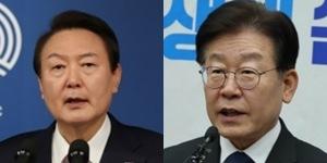 [알앤써치] 윤석열 지지율 상승세 주춤, 차기 정치지도자 이재명 한동훈
