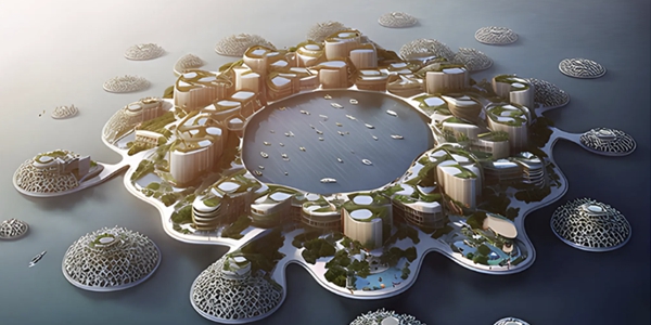 바다 위 떠다니는 미래형 해상도시 디자인 공개, 2028년 부산에서 볼까