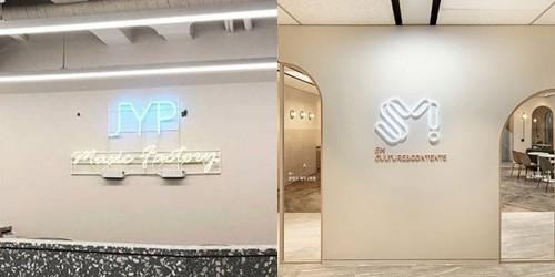 팬플랫폼 매개로 가까워지는 SM과 JYP, 하이브 '플랫폼 협력' 차질 빚나