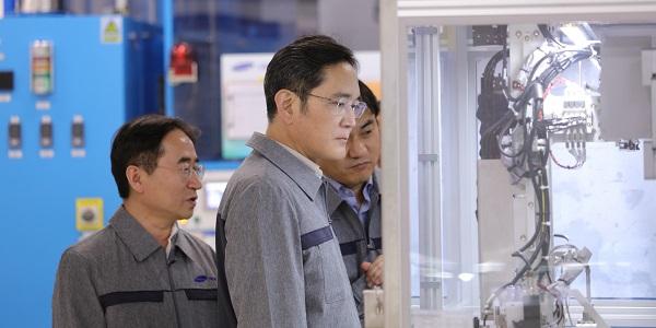 이재용 삼성전기 중국 텐진공장 방문, 전장용 MLCC 생산라인 점검