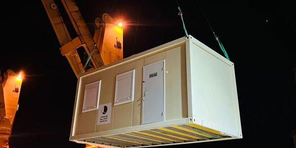 HMM, 지진 피해 튀르키예에 기부된 임시주택 컨테이너 운송 지원