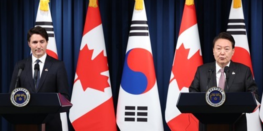 윤석열 캐나다 총리와 공동성명, 공급망 안정과 청정에너지 정기적 협의