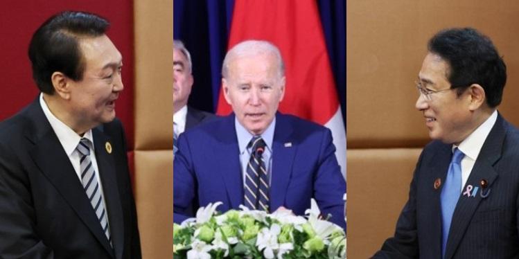 윤석열 한미일 정상회담으로 삼각 공조 더 깊게, 북핵과 반도체 성과 낼까