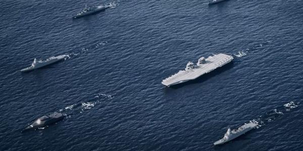 HD현대중공업, '국제해양방위산업전'서 차세대 함정 모형 처음 선보여 