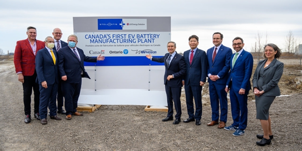 LGエネルギーソリューションズのバッテリーパートナーがカナダに集結、ウィンザー市への支援を拡大