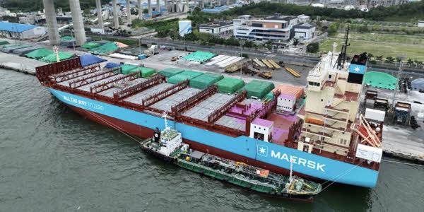 ‘탄소 저감 최대 95%’ 그린메탄올, 울산항에서 컨테이너선에 세계 최초 공급